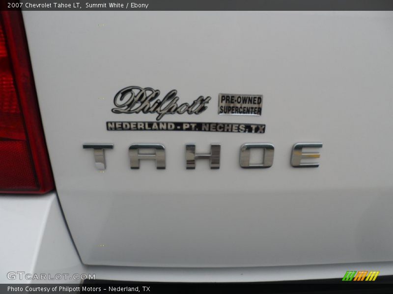 Summit White / Ebony 2007 Chevrolet Tahoe LT