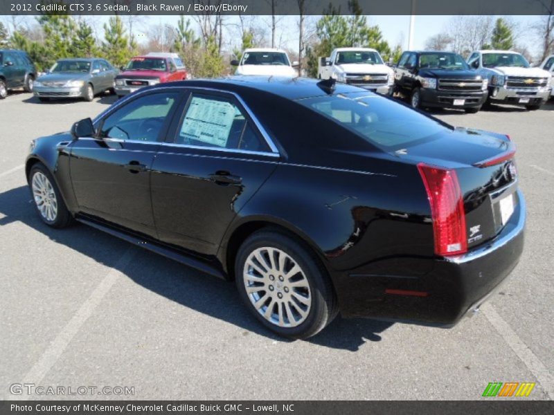 Black Raven / Ebony/Ebony 2012 Cadillac CTS 3.6 Sedan