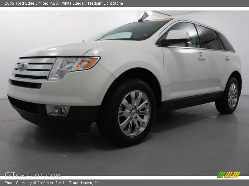 White Suede / Medium Light Stone 2009 Ford Edge Limited AWD