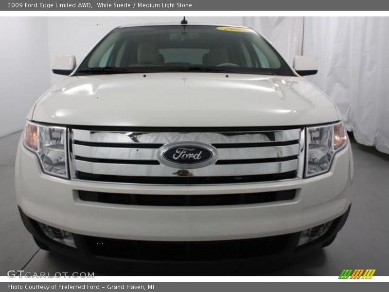 White Suede / Medium Light Stone 2009 Ford Edge Limited AWD