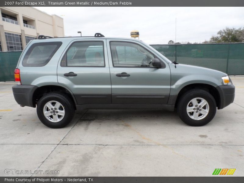 Titanium Green Metallic / Medium/Dark Pebble 2007 Ford Escape XLS