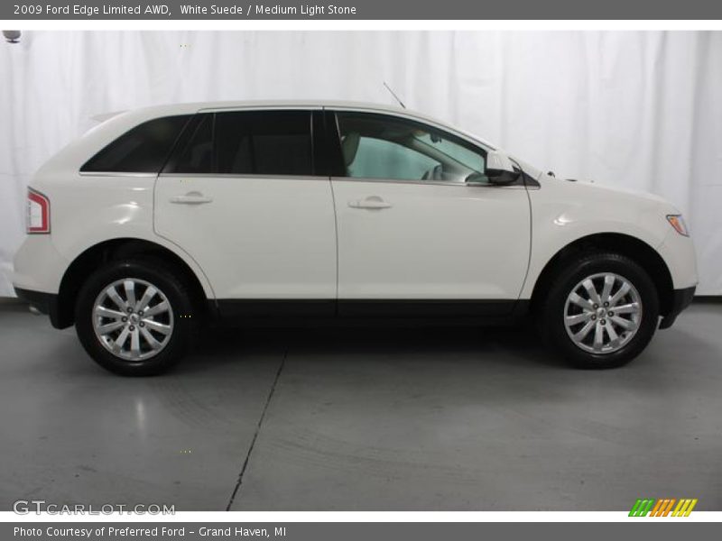 White Suede / Medium Light Stone 2009 Ford Edge Limited AWD