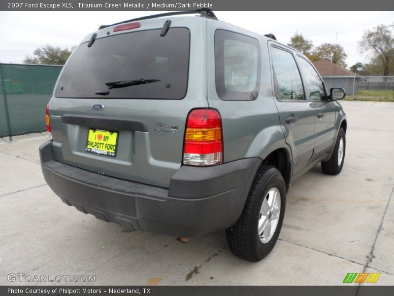 Titanium Green Metallic / Medium/Dark Pebble 2007 Ford Escape XLS