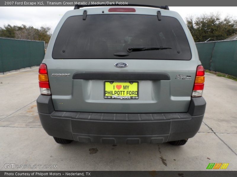 Titanium Green Metallic / Medium/Dark Pebble 2007 Ford Escape XLS