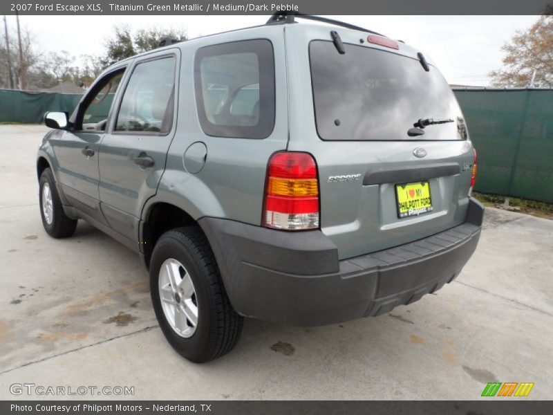 Titanium Green Metallic / Medium/Dark Pebble 2007 Ford Escape XLS