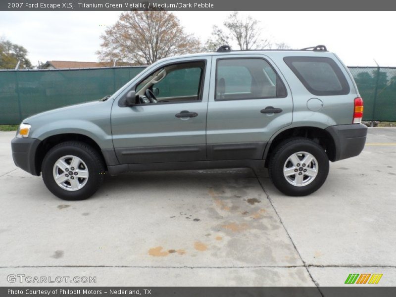 Titanium Green Metallic / Medium/Dark Pebble 2007 Ford Escape XLS