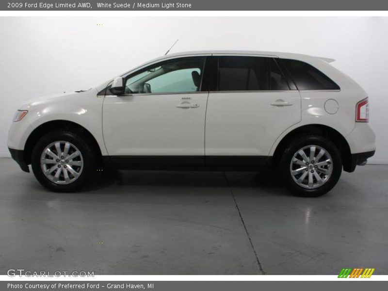 White Suede / Medium Light Stone 2009 Ford Edge Limited AWD