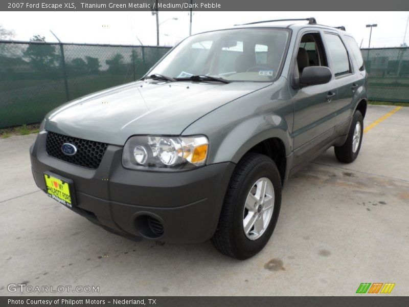 Titanium Green Metallic / Medium/Dark Pebble 2007 Ford Escape XLS