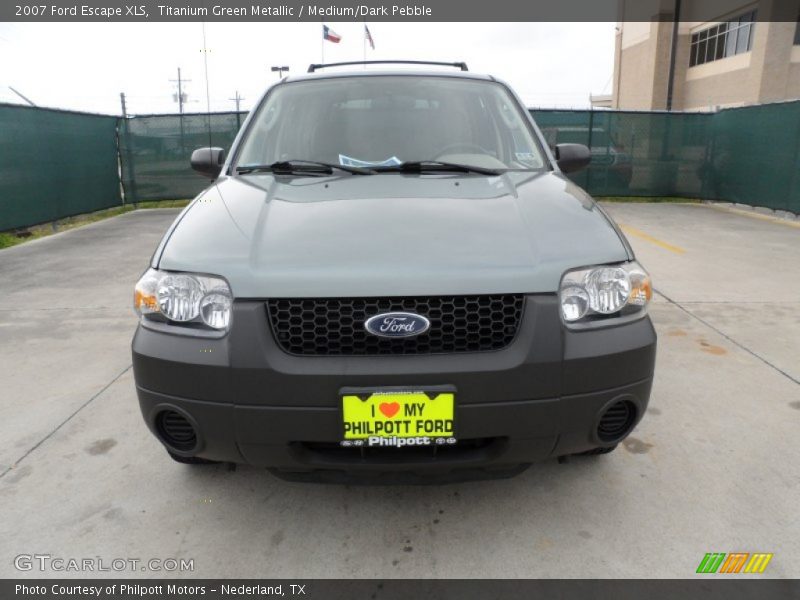 Titanium Green Metallic / Medium/Dark Pebble 2007 Ford Escape XLS