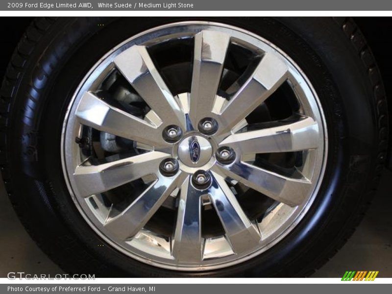 White Suede / Medium Light Stone 2009 Ford Edge Limited AWD