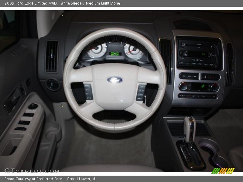 White Suede / Medium Light Stone 2009 Ford Edge Limited AWD