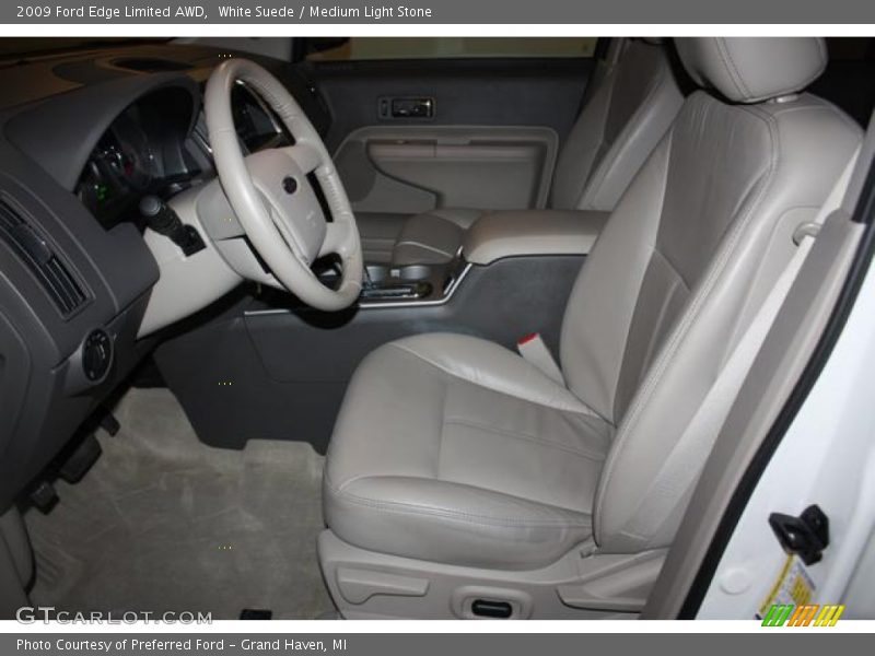 White Suede / Medium Light Stone 2009 Ford Edge Limited AWD