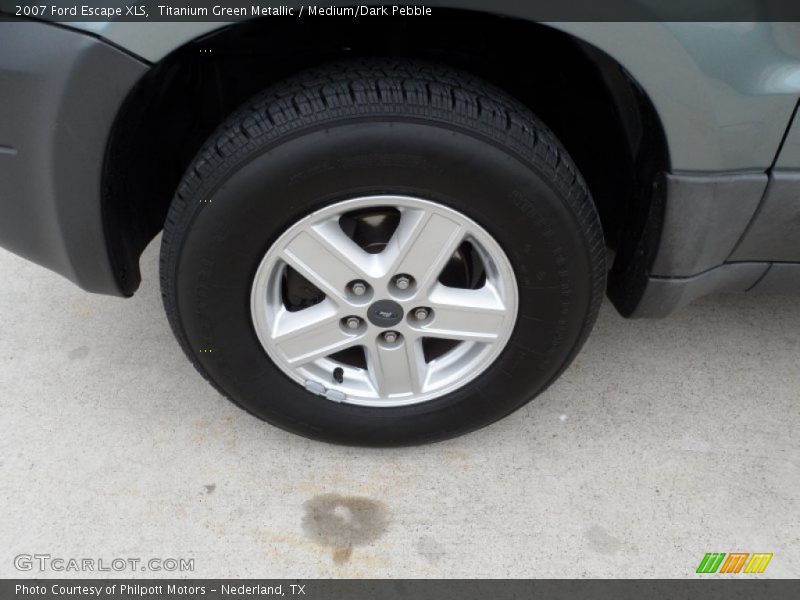 Titanium Green Metallic / Medium/Dark Pebble 2007 Ford Escape XLS
