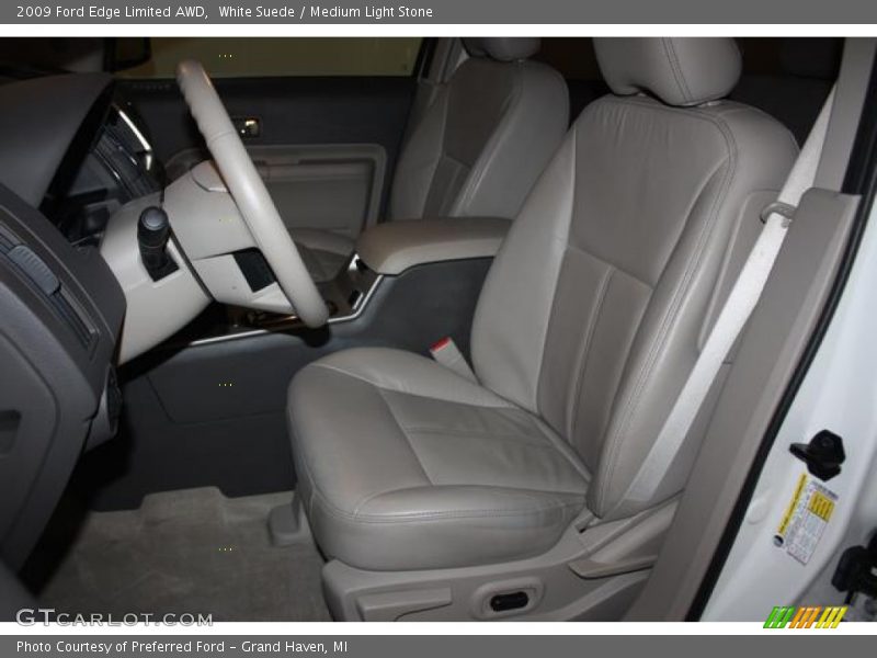 White Suede / Medium Light Stone 2009 Ford Edge Limited AWD