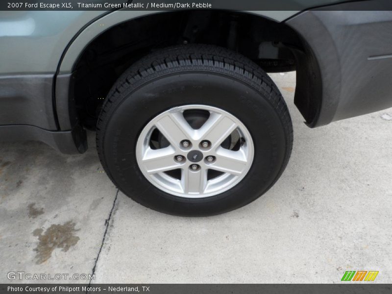 Titanium Green Metallic / Medium/Dark Pebble 2007 Ford Escape XLS