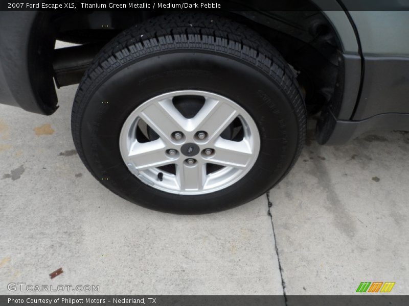 Titanium Green Metallic / Medium/Dark Pebble 2007 Ford Escape XLS