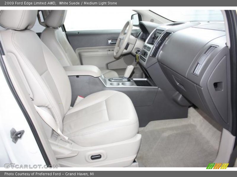 White Suede / Medium Light Stone 2009 Ford Edge Limited AWD