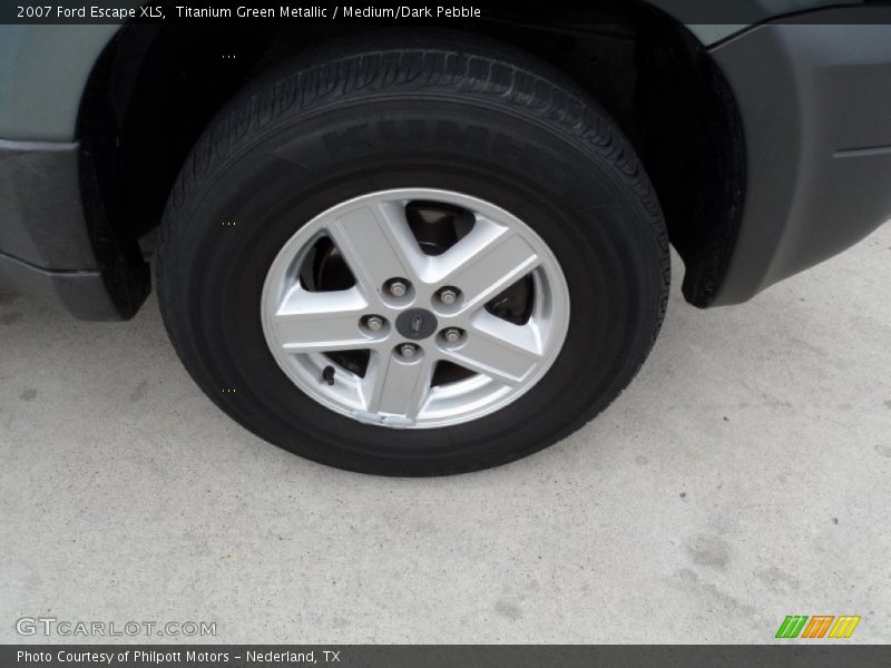 Titanium Green Metallic / Medium/Dark Pebble 2007 Ford Escape XLS