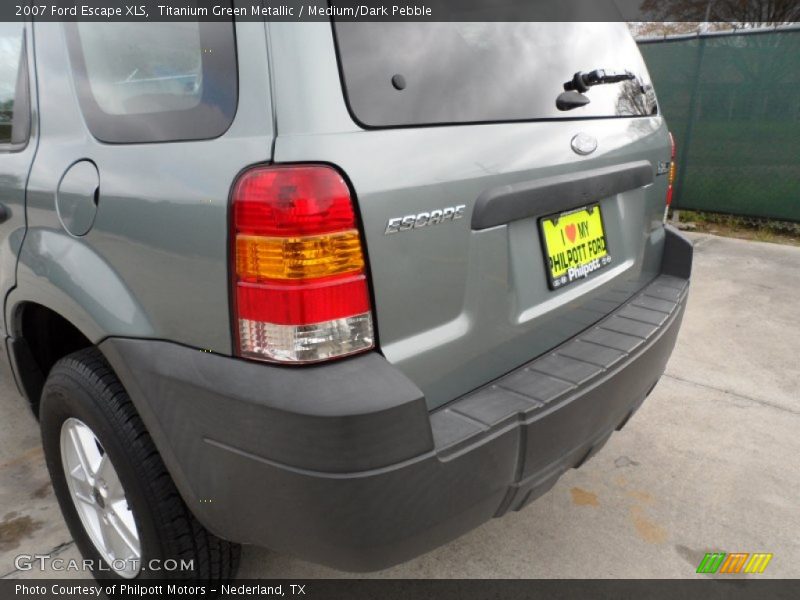 Titanium Green Metallic / Medium/Dark Pebble 2007 Ford Escape XLS