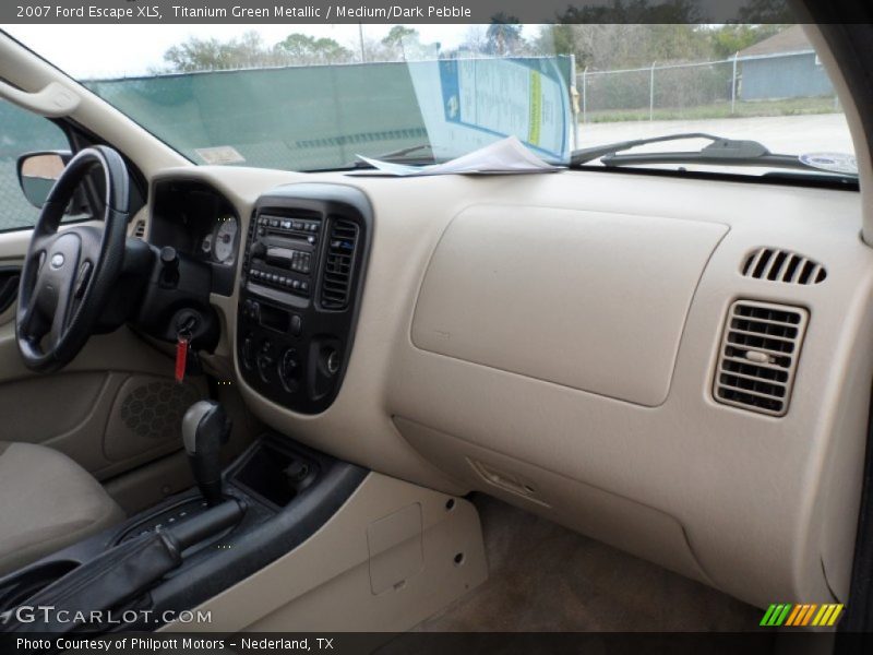 Titanium Green Metallic / Medium/Dark Pebble 2007 Ford Escape XLS