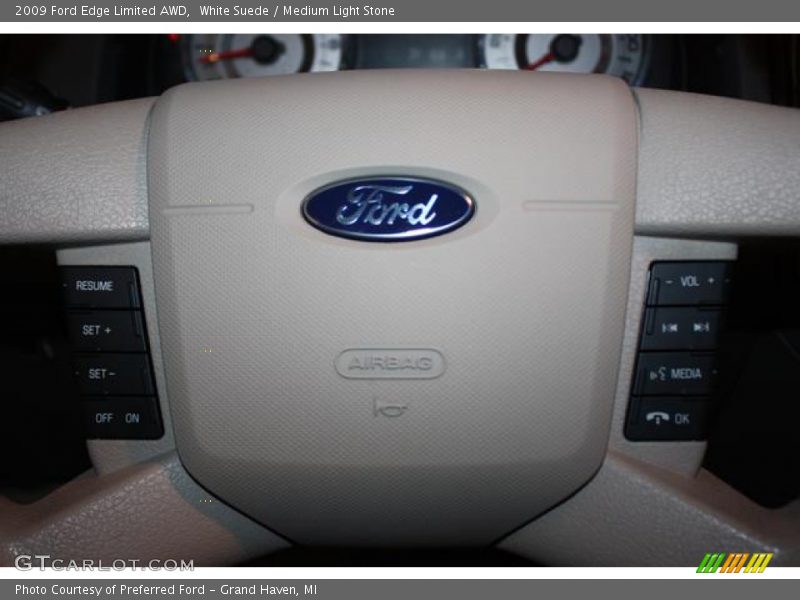 White Suede / Medium Light Stone 2009 Ford Edge Limited AWD