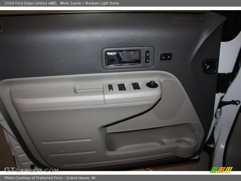 White Suede / Medium Light Stone 2009 Ford Edge Limited AWD