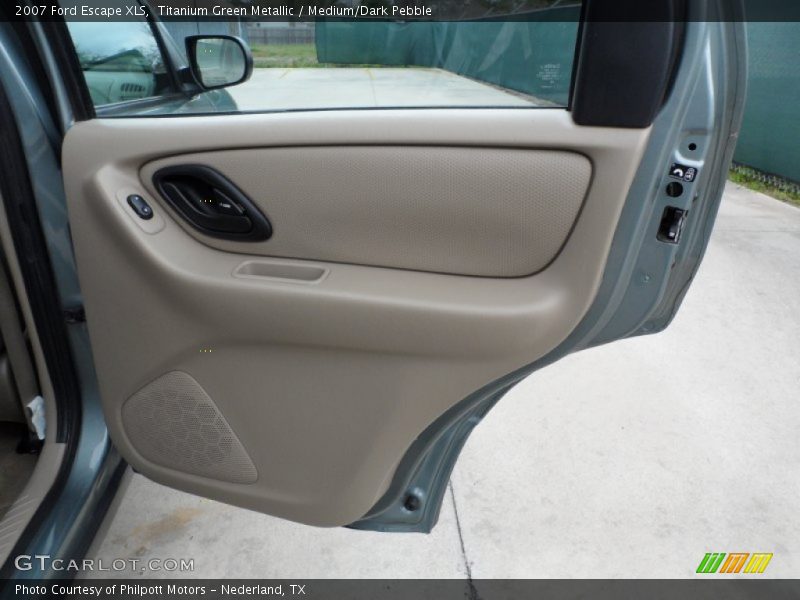 Titanium Green Metallic / Medium/Dark Pebble 2007 Ford Escape XLS