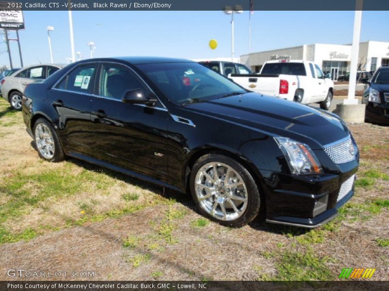 Black Raven / Ebony/Ebony 2012 Cadillac CTS -V Sedan