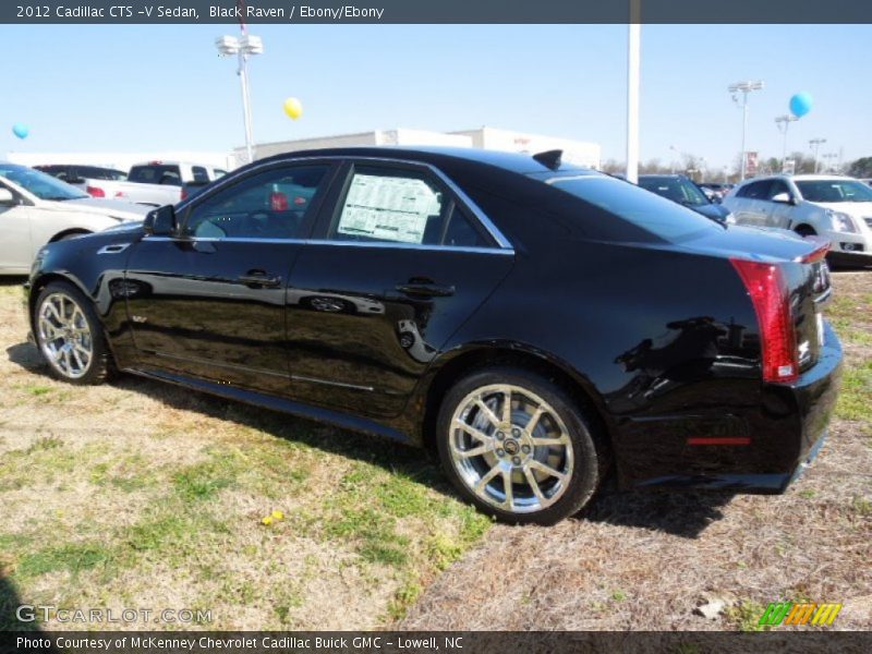 Black Raven / Ebony/Ebony 2012 Cadillac CTS -V Sedan