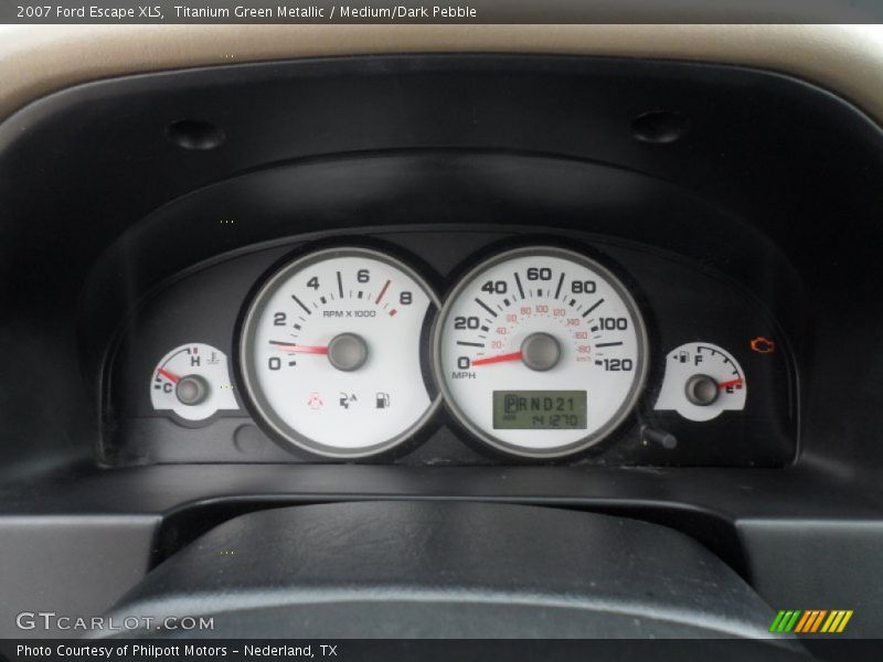 Titanium Green Metallic / Medium/Dark Pebble 2007 Ford Escape XLS