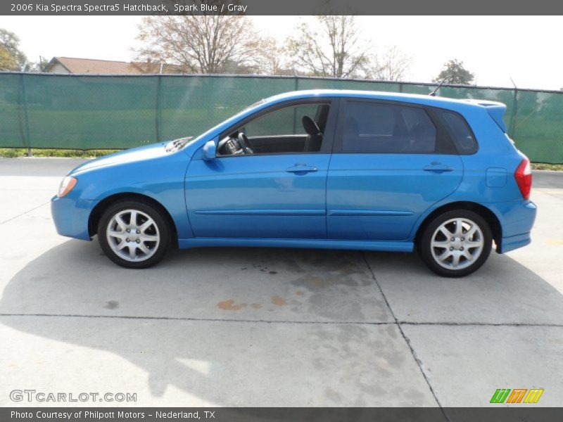 Spark Blue / Gray 2006 Kia Spectra Spectra5 Hatchback