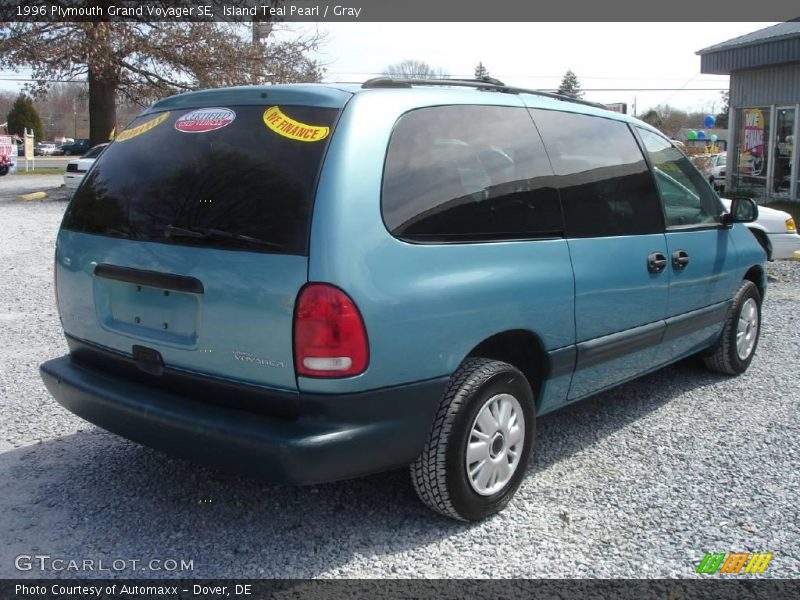 Island Teal Pearl / Gray 1996 Plymouth Grand Voyager SE