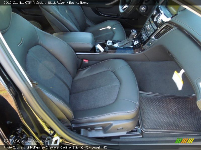 Black Raven / Ebony/Ebony 2012 Cadillac CTS -V Sedan
