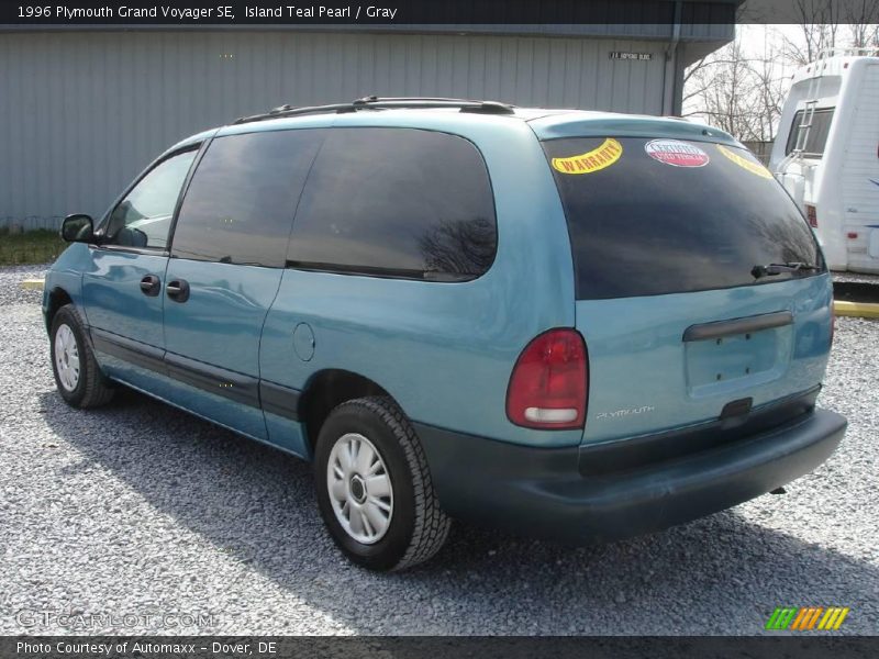 Island Teal Pearl / Gray 1996 Plymouth Grand Voyager SE