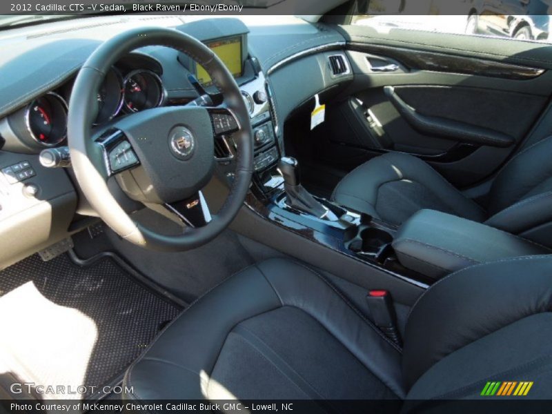 Black Raven / Ebony/Ebony 2012 Cadillac CTS -V Sedan