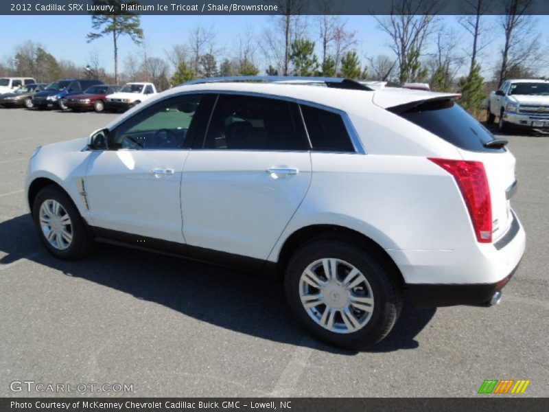 Platinum Ice Tricoat / Shale/Brownstone 2012 Cadillac SRX Luxury