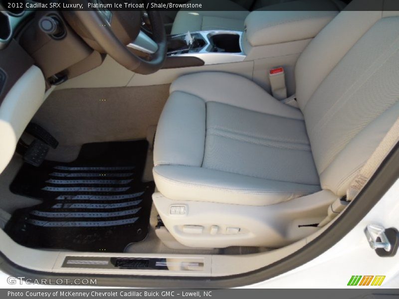 Platinum Ice Tricoat / Shale/Brownstone 2012 Cadillac SRX Luxury