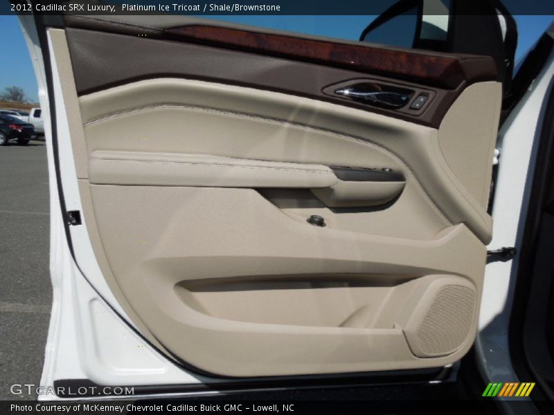 Platinum Ice Tricoat / Shale/Brownstone 2012 Cadillac SRX Luxury
