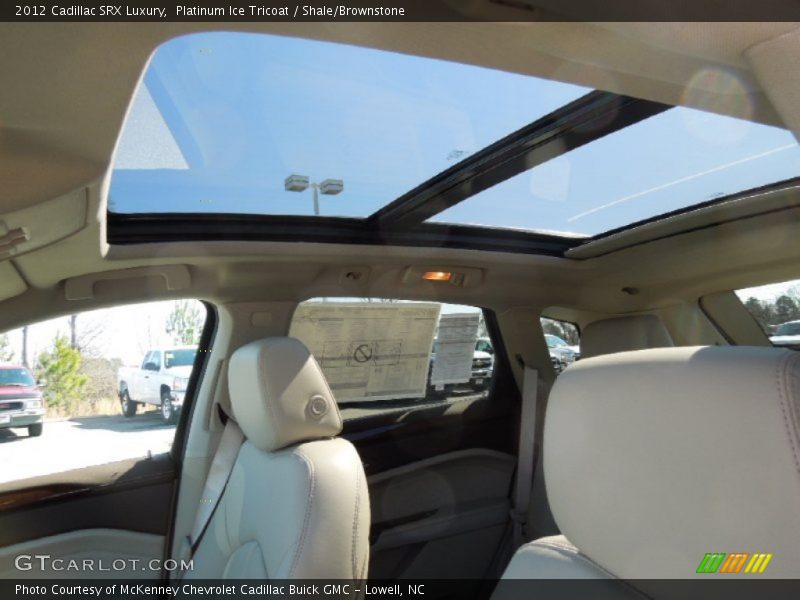 Platinum Ice Tricoat / Shale/Brownstone 2012 Cadillac SRX Luxury