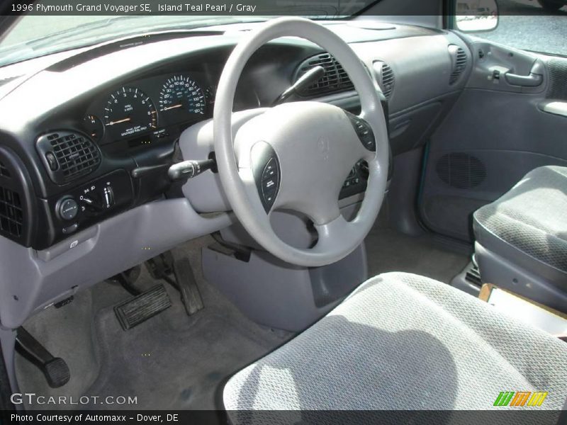 Island Teal Pearl / Gray 1996 Plymouth Grand Voyager SE