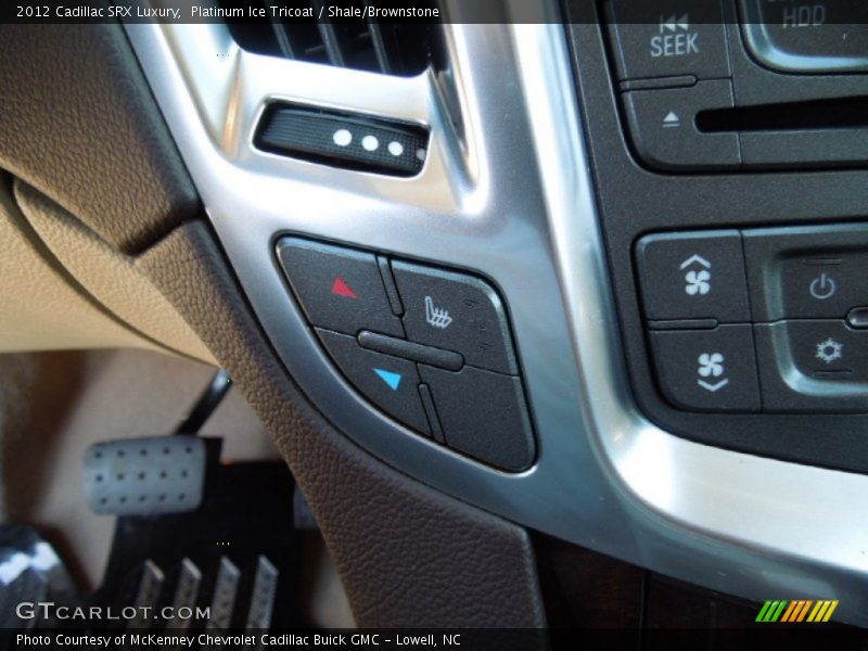 Platinum Ice Tricoat / Shale/Brownstone 2012 Cadillac SRX Luxury