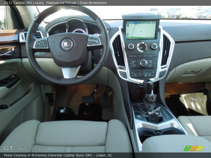Platinum Ice Tricoat / Shale/Brownstone 2012 Cadillac SRX Luxury