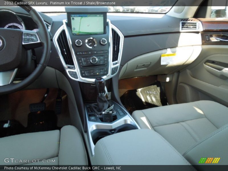 Platinum Ice Tricoat / Shale/Brownstone 2012 Cadillac SRX Luxury