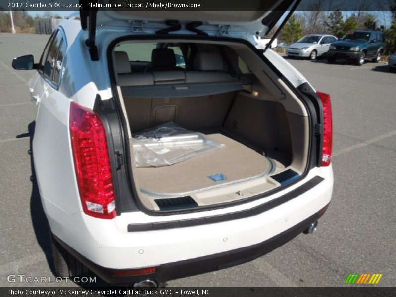 Platinum Ice Tricoat / Shale/Brownstone 2012 Cadillac SRX Luxury