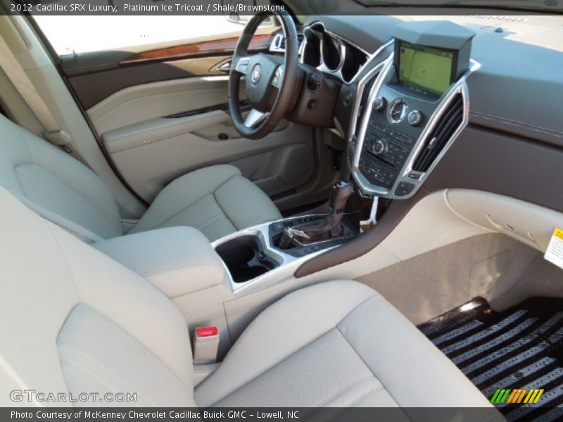 Platinum Ice Tricoat / Shale/Brownstone 2012 Cadillac SRX Luxury