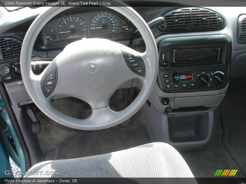 Island Teal Pearl / Gray 1996 Plymouth Grand Voyager SE