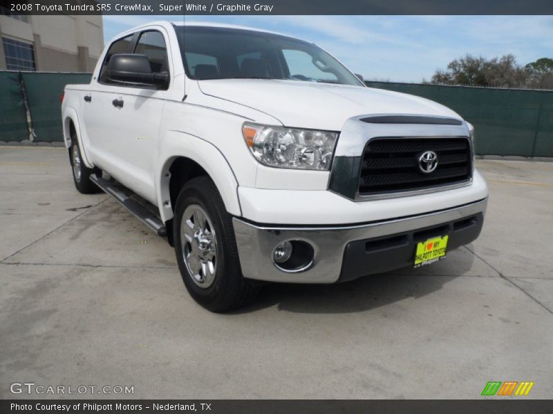 Super White / Graphite Gray 2008 Toyota Tundra SR5 CrewMax