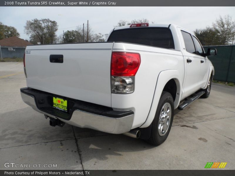 Super White / Graphite Gray 2008 Toyota Tundra SR5 CrewMax