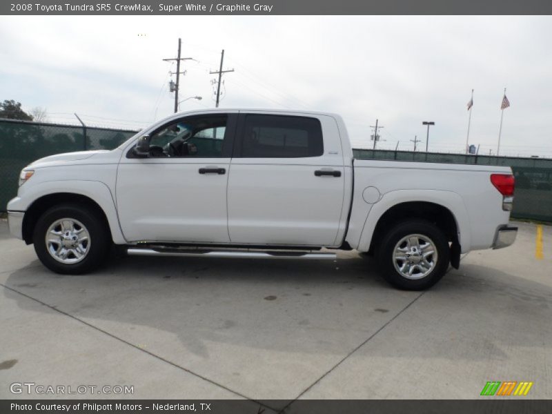 Super White / Graphite Gray 2008 Toyota Tundra SR5 CrewMax