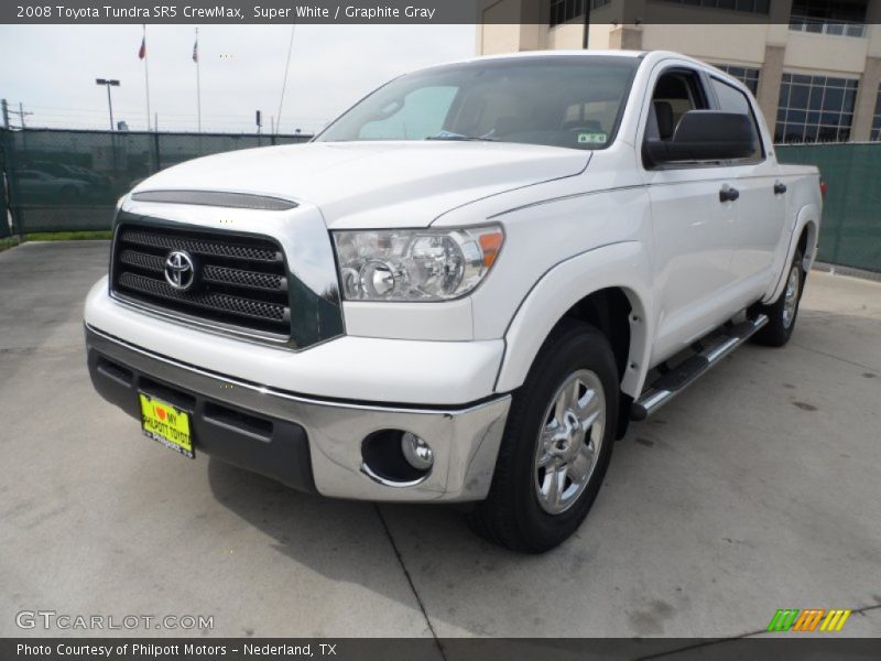 Super White / Graphite Gray 2008 Toyota Tundra SR5 CrewMax